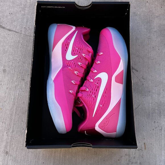 Nike Kobe 9 EM Low Protro Kay Yow Think Pink HQ4995-600 Men's 9.5 Basketball - Picture 5 of 6